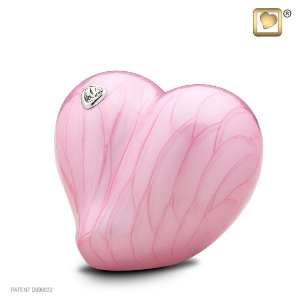 Always and Forever Memorial Products: Love Heart Urn Pink