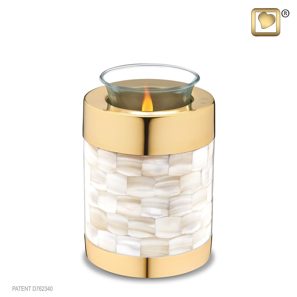 Mother Of Pearl Tealight Urn