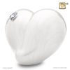 Always and Forever Memorial Products: Love Heart Urn Pearl