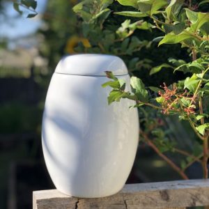 Always and Forever Memorial Products: White Fiberglass Urn