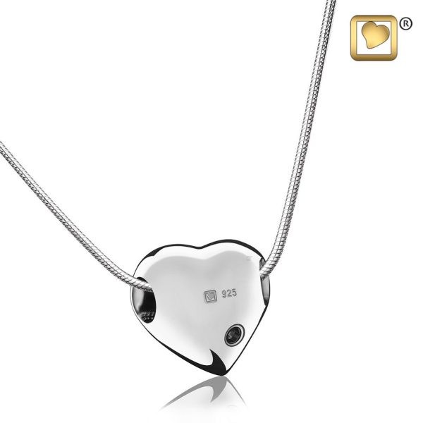 Always and Forever Memorial Products: Silver Love Heart Pendant