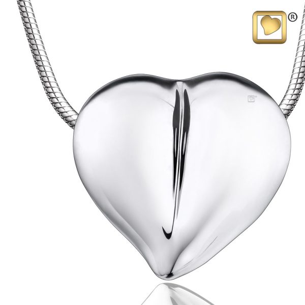 Always and Forever Memorial Products: Silver Love Heart Cremation Pendant