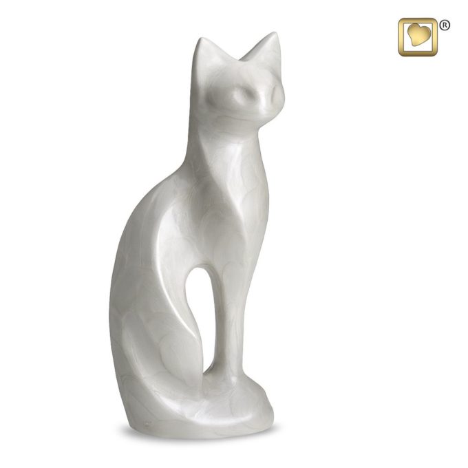 Always and Forever Memorial Products: Pearl Cat Urn