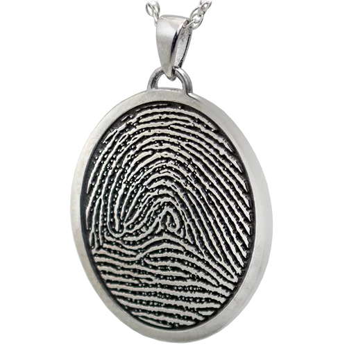 Personalized Actual Fingerprint Necklace - Piyera Silver