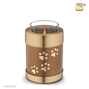 Always and Forever Memorial Products: Bronze Tealight Pet Urn