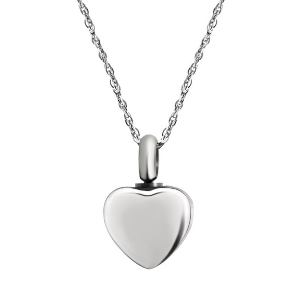 Silver Mini Heart Ash Pendant