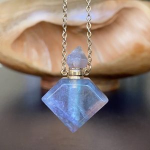 Fluorite Crystal Essential Oil Pendant