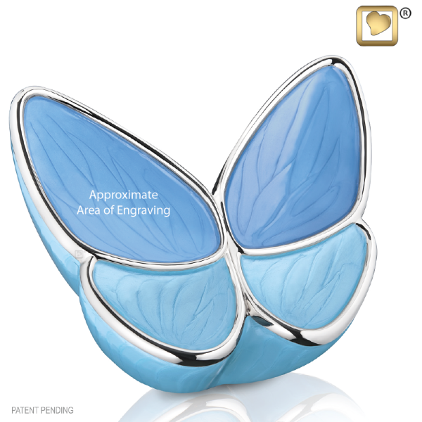 Wings Of Hope Blue Butterfly Urn