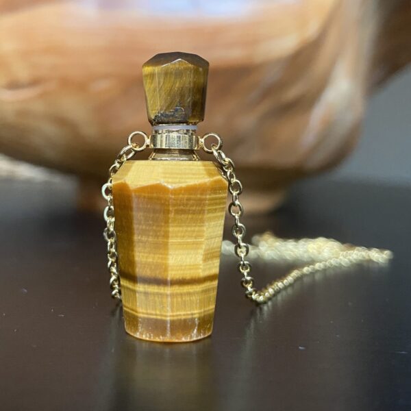 Tiger Eye Crystal Bottle Pendant