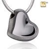 Always and Forever Memorial Products: Leaning Heart Pendant