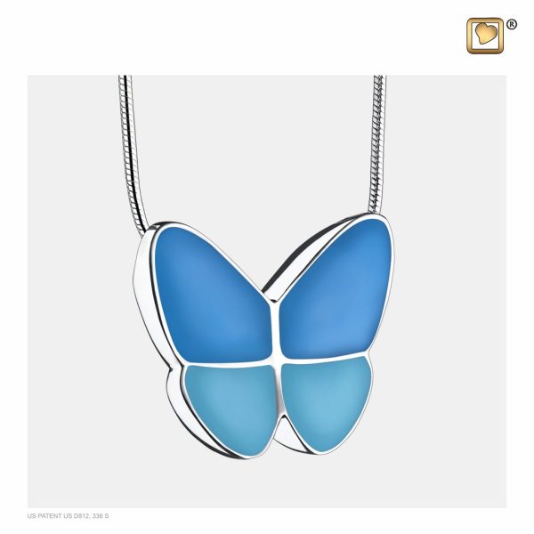 Always and Forever Memorial Products: Wings Of Hope Pendant Blue