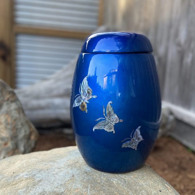 Always and Forever Memorial Products: Fibreglass Butterfly Urn