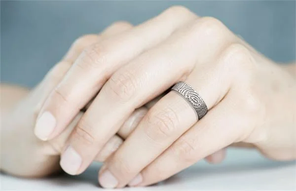 Always and Forever Memorial Products: Fingerprint Band Ring