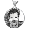 Always and Forever Memorial Products: Photo on Round Pendant