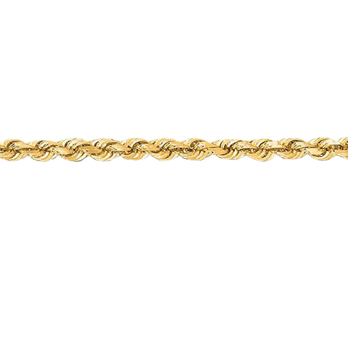 yellow gold rope chain
