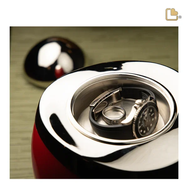 Amore™ Sage Green & Brushed Gold Urn - Image 4