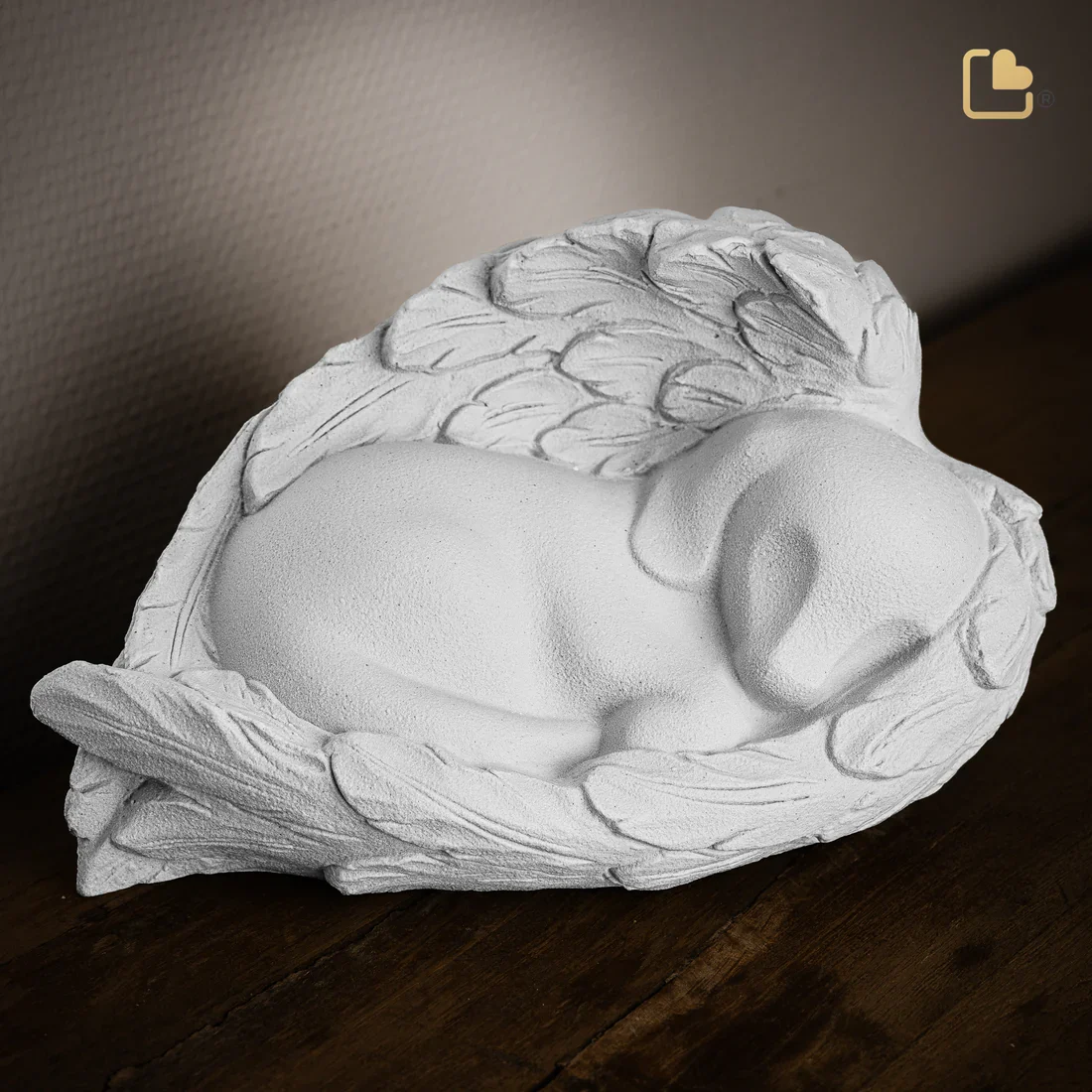 Angelic Dog Pet Urn White - Image 2