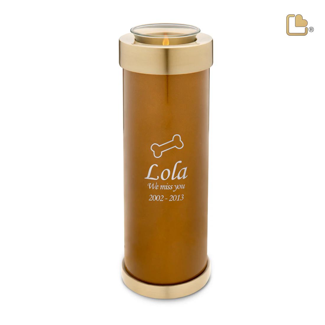 Pet Bronze Tall Tealight Urn - Image 2