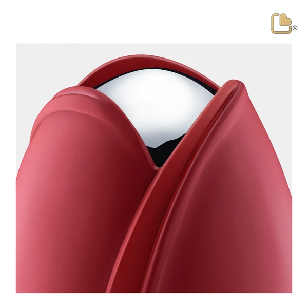 Red Tulip Cremation Urn - Image 3