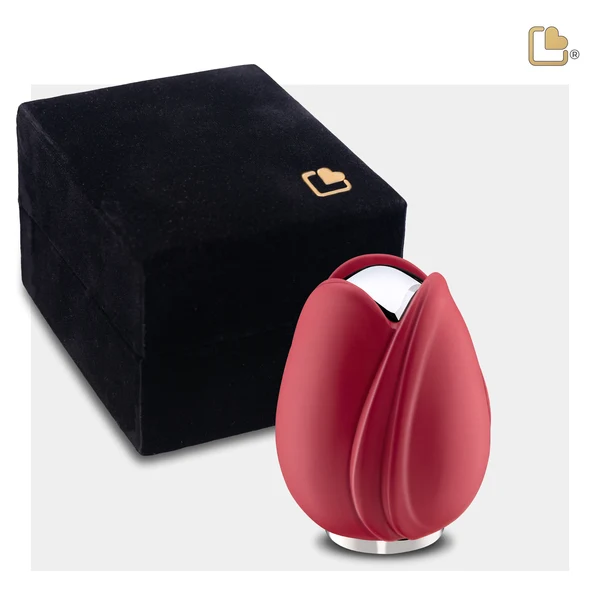 Red Tulip Keepsake Urn - Image 3